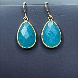 Blue stone earrings
